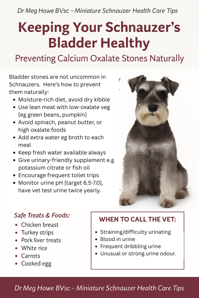 bladder stones in schnauzers